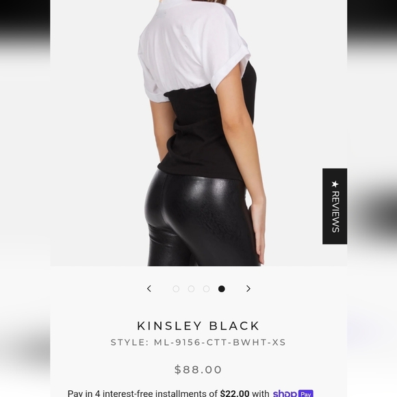 Michael Lauren Kinsley Black "tee" - Picture 5 of 11